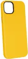 Чехол для iPhone 14 Plus Кожаный (Leather Co)-Жёлтый