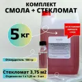 Полиэфирная смола 5 кг + Стекломат 3,75 м2