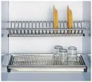 Сушилка для посуды, нержавеющая сталь, в модуль на 600 мм
