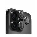 BlueO стекло для iPhone 16 Pro/16 Pro Max, Camera Lens 99-AR PVD Alloy 3 шт. Black Titan (+instal)