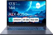Ноутбук Thunderobot 911 Plus G3 XD 17.3 Intel Core i5 -13420H, 16 GB/512 GB, RTX 4050, без системы