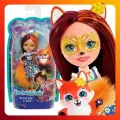 Mattel Enchantimals Кукла Энчантималс (Enchantimals Felicity Fox & Flick) Фелисити Фокс с питомцем (перевыпуск)