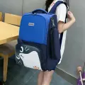 Рюкзак ранец школьный с анатомической спинкой Котик Goodkids синий, с пеналом