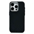 Чехол для iPhone 15 Pro пластиковый Luxo Carbon (рис. 124) <черный>