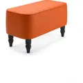 Банкетка пуф MONOFIX БУНО в прихожую, спальню, экокожа оранжевый