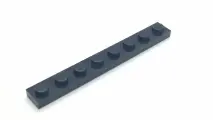 Деталь Lego 50шт Плитка 1x8 (черный) 3460 / 346026