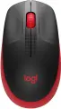 Мышь Logitech M190, оптическая, беспроводная, USB, черный и красный [910-005926]