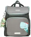 Рюкзак LOREX KIDS CLASSIC DINO 16 л серый 36x28x16 жестк. каркас 1 отд. молния держатель для карточек брелок д/мальчиков LXKBPCL-DN (247685)