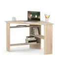 Стол компьютерный угловой КСТ-02, цвет дуб сонома, ШхГхВ 90х90х74 см, НЕ универсальная сборка