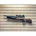 Комплект: пневматическая винтовка Kral Puncher. Maxi.3 JUMBO кал.6,35 мм (PCP, орех) + оптический прицел