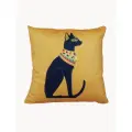 Подушка декоративная Кошка Египетская 40х40 велюр