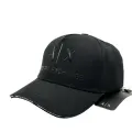 Хлопковая бейсболка A|X, твёрдый лоб, цвет чёрный.