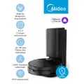 Робот-пылесос Midea VCR S8 EVO Plus BK, 8000 Па, RU версия, самоочистка, виброшвабра, Wi-Fi, LiDAR, турбощетка