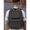 Рюкзак мужской городской спортивный школьный туристический Rizziano, серый меланж