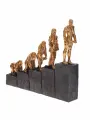 Статуэтка декоративная Remecoclub Эволюция человека из полимера, 19,5x21x4 см