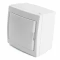 Бокс настенный STEKKER Standart 4 модуля, белый, пластик, IP20 (КНО-4Д) EBX50-3/04-20