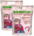 HOMECAT роза наполнитель силикагелевый для туалета кошек (3,8 + 3,8 л)