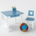 Детский стол и стул растущий из березы от года с ящиком Teddy SIMBA
