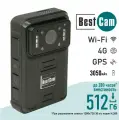 Видеорегистратор нагрудный BestCam A11 512гб GPS/глонасс, 4G, WI-Fi