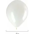 Упаковка 4 шт. Шары воздушные золотая сказка, 10 (25 см), комплект 50 штук, белые, пакет, 105000