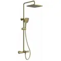 Душевая система KAISER 05382-3 Serio с термостатом, шлифованное золото