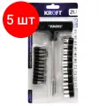 Комплект 5 наб, Отвертка Т-образная со сменными битами и головками (21 в 1) KROFT 203022