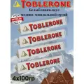 Toblerone шоколад белый с медово-миндальной нугой, 4х100гр