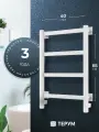 Полотенцесушитель электрический белый лесенка 65 х 40 Entero / cкрытый монтаж / левое и правое подключение