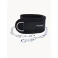 Пояс для отягощений Onhillsport, нейлон, черный,100 см, длина цепи 100 см