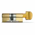 Цилиндровый механизм EVVA 3KS ключ/вертушка 122 мм. (61+61В) латунь (личинка замка, сердцевина, секретка, врезной, цилиндр)