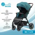 Коляска прогулочная Sevillababy Major Turquoise всесезонная с большими колесами