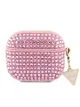 Guess для Airpods 3 чехол Diamond Rhinestone with Triangle charm Pink