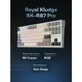 Клавиатура RK Royal Kludge RK-R87 Pro Half Grey RK Cream (линейный) переключатель