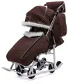 Санки-коляска Pikate Snowman шоколад