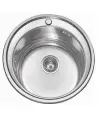 Мойка для кухни врезная из нержавеющей стали круглая 51 см. Seaman Eco Wien SWT-510. A , полированная