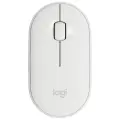 Мышь беспроводная Logitech Pebble M350 white (USB/BT, оптическая, 1000dpi, 2but) (910-005541)