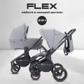 Коляска детская универсальная Rant Flex 2 в 1 RA076, Grey (серый)