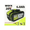 Электрический зарядный беспроводной аккумулятор Worx 20V 6.0 Ah