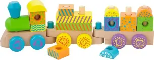 VIGA Конструктор Поезд (дерево) VG50572 с 1,5 лет