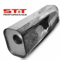 Глушитель STT Perfomance 51мм универсальный прямоточный 470мм (нержавейка, квадратный)