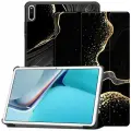 Умный чехол для Honor Pad X9 / Honor Pad X8 Pro 11.5 дюйма, 2023 года, черный мрамор