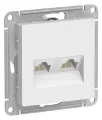AtlasDesign Розетка компьютерная двойная RJ45+RJ45 кат. 5E, цвет Лотос