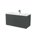 Тумба с раковиной 100 см IDDIS Bild BIL10G0i95K, подвесная, цвет темно-серый