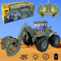 Бульдозер на радиоуправлении Truck, движется во всех направлениях, музыка, экскаватор на пульте управления