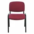 Стул Helmi HL-F01 Изо, каркас черный, обивка ткань бордовая