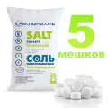 Соль таблетированная для систем водоподготовки мозырьсоль Универсальная - 25 кг (5 мешков)