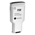 Картридж для HP DesignJet T730, T830 (совместимость по 728 F9J68A), неоригинальный, чёрный матовый Matte Black, пигментный, 300 мл, im. H-728. MBK