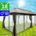 Шатер садовый Green Glade 1151, водонепроницаемый, с москитной сеткой, 3х6 м.