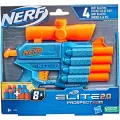 Бластер Nerf Elite 2.0 Проспект QS-4 F4190, 22 см, голубой/оранжевый