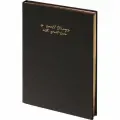 Ежедневник недатированный А5 Attache Plan your life (136 листов) обложка кожзам, черная, золотистый срез, 12шт.